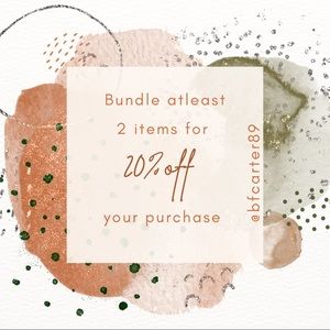 💗 Bundle at least 2 items from my closet & save 20% off your purchase! 💗